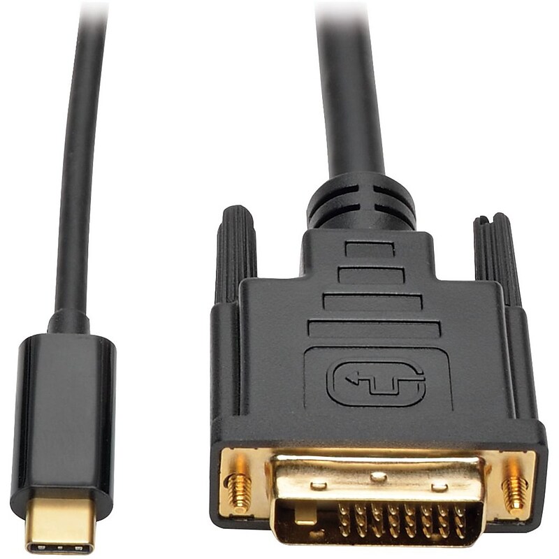 Tripp Lite 6ft USB-C to DVI Adapter Converter Cable 1920 x 1200 1080p 6' image 1
