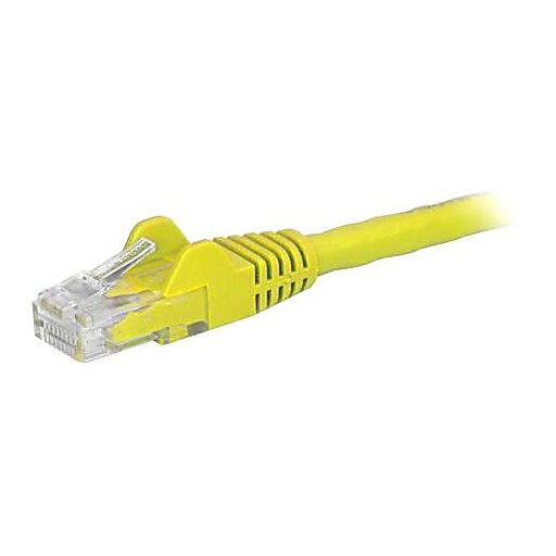 StarTech 6 ft Yellow Cat6 Cable with Snagless RJ45 Connectors, Cat6