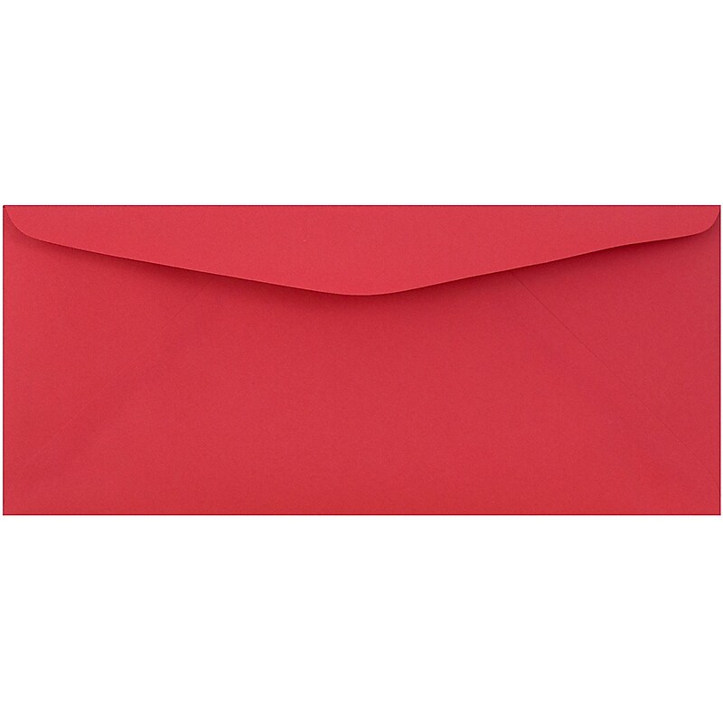 JAM Paper #9 Business Envelope, 3 7/8" x 8 7/8", Red, 50/Pack (1532900I) image 1