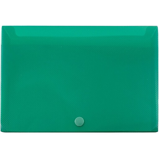 JAM Paper® Plastic Index Card Case, 6 1/8 x 3 3/4 x 1, Green, Sold