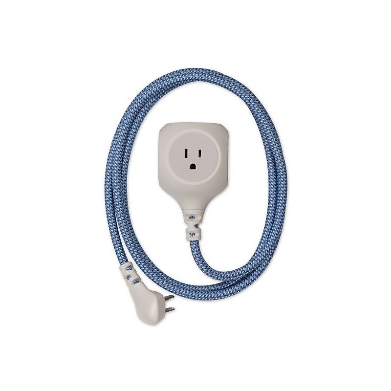 360 Electrical Habitat + USB Harmony Collection 6' Extension Cord, 3-Outlet, Summer Twilight (360461-ST-4ESC1) image 1