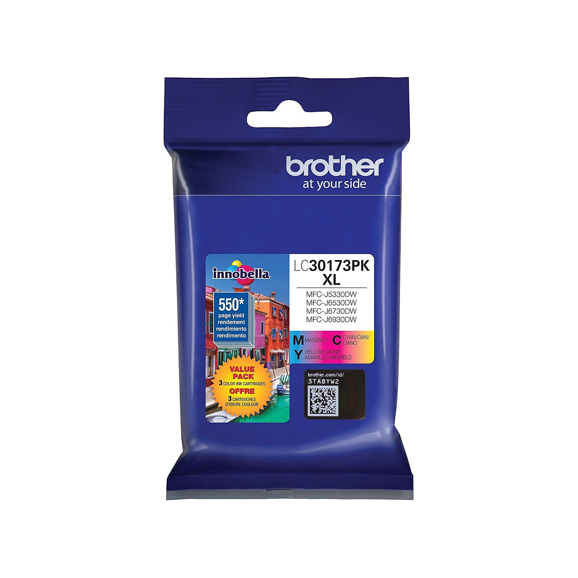 Brother LC30173PK Cyan/Magenta/Yellow High Yield Ink Cartridge, 3/Pack Sansujyuku sansujyuku.com