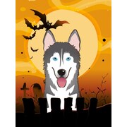 Caroline's Treasures Halloween Spook Vertical Flag; Alaskan