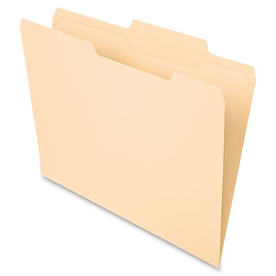 PFXR75225RC 2 by 5 Cut Reinf Top Tab Manila File Folders - Manila