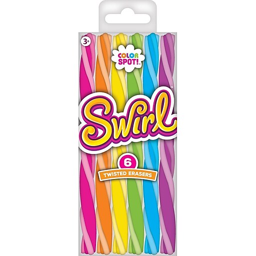 Color Spot Twisted Erasers, 6count at Staples