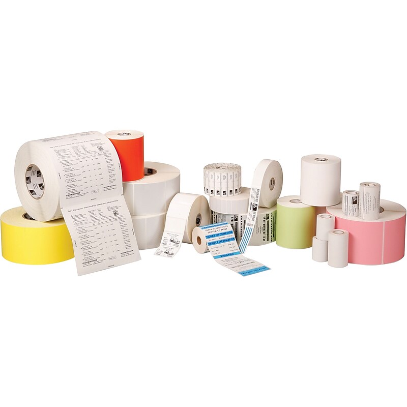 Zebra Z-Select 4000D Barcode Thermal Transfer Label, 3" x 1", Bright White, 840 Labels/Roll, 6 Rolls/Box (10010036) image 1