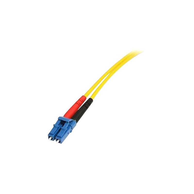 StarTech 1m Fiber Optic Cable, Single-Mode Duplex 9/125, LSZH, LC/SC, OS1, LC to SC Fiber Patch Cable image 1
