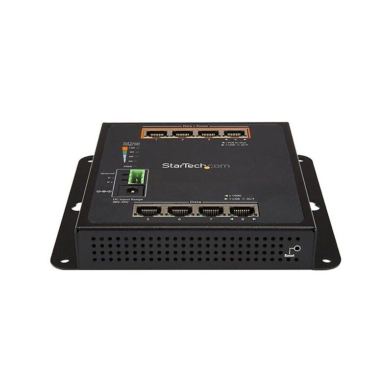 StarTech 8-Port Gigabit Ethernet Managed Switch, 10/100/1000 Mbps (IES81GPOEW) image 1
