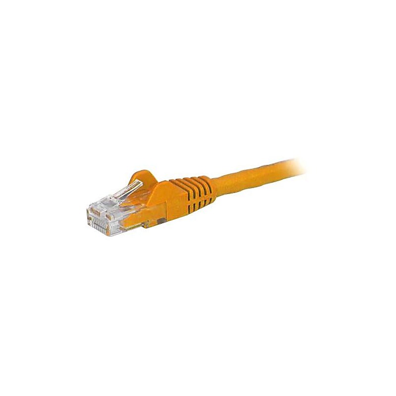 StarTech 5ft Orange Cat6 Patch Cable with Snagless RJ45 Connectors, Cat6 Ethernet Cable, 5 ft Cat6 UTP Cable image 1
