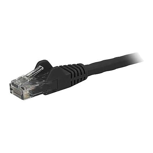 StarTech 14ft Black Cat6 Patch Cable with Snagless RJ45 Connectors