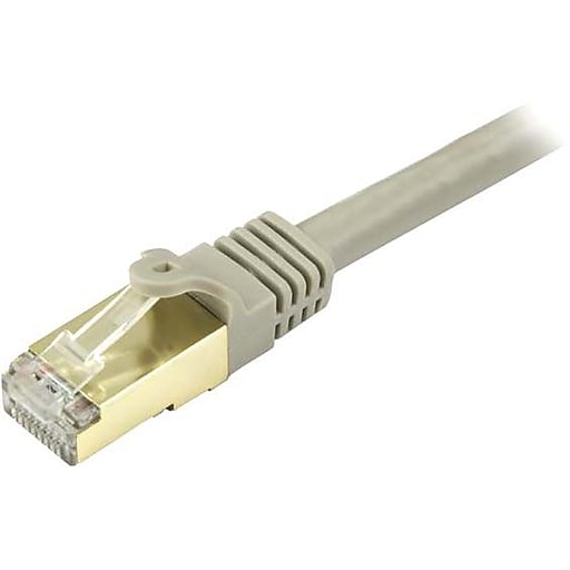 StarTech 20 ft Gray Cat6a Shielded Patch Cable, Cat6a Cable