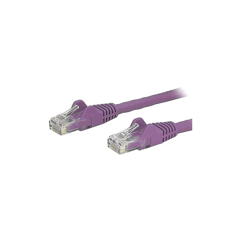 StarTech 6 ft Purple Cat6 Cable with Snagless RJ45 Connectors, Cat6 Ethernet Cable, 6ft UTP Cat 6 Patch Cable image 1