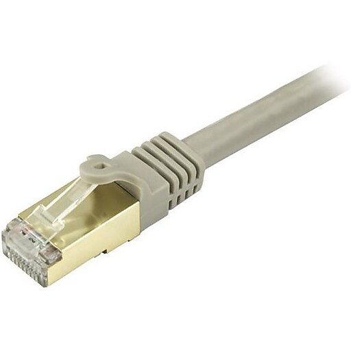 StarTech 25 ft Gray Cat6a Shielded Patch Cable, Cat6a Cable