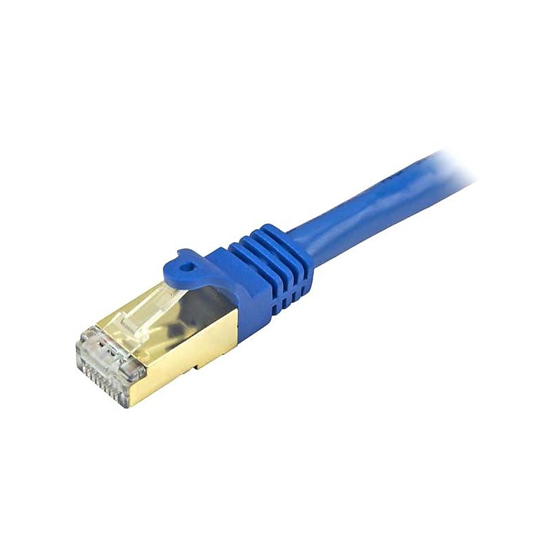 StarTech 20 ft Blue Cat6a Shielded Patch Cable, Cat6a Ethernet Cable, 20ft Cat 6a STP Cable, Snagless RJ45, Long Ethernet Cord image 1