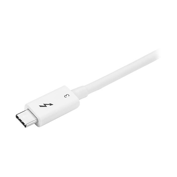 CHANNEL S 　THUNDERBOLT StarTech Thunderbolt 3 Cable, 0.5m / 1 ft, White, 4K 60Hz, 40Gbps