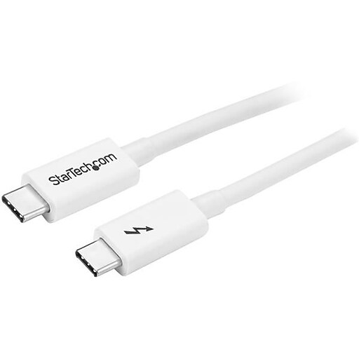 2m Thunderbolt 3 Cable, 20Gbps, White, Thunderbolt / USBC