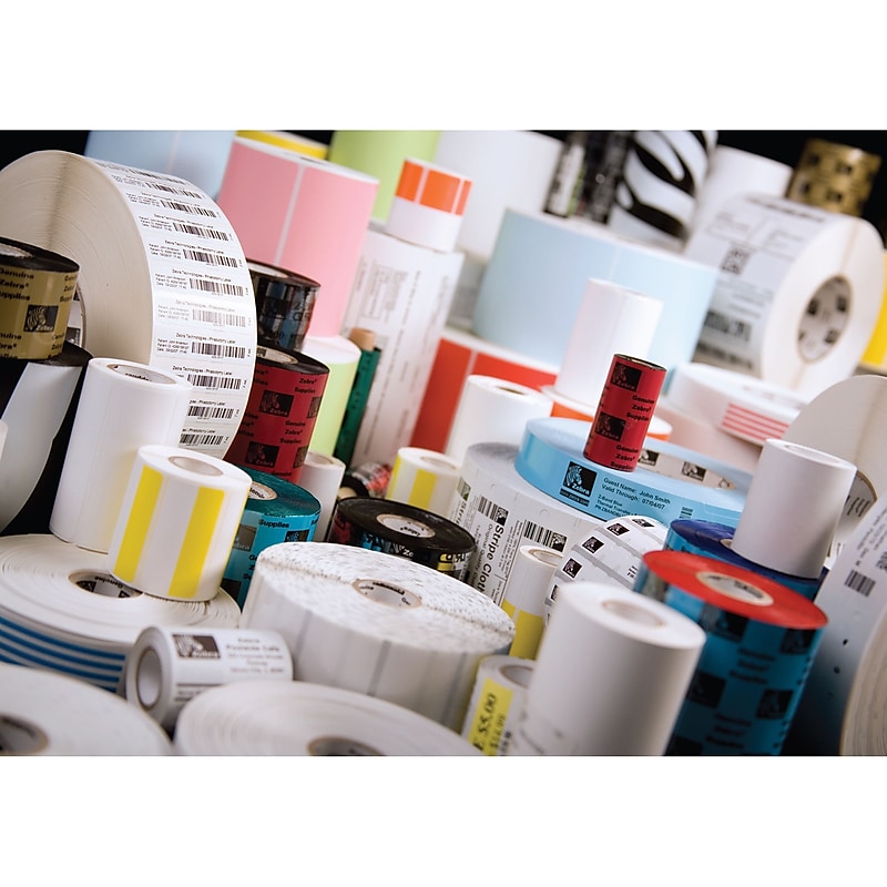 Zebra PolyPro 3000T Thermal Transfer Label, 5" x 3", White (10011992) image 1