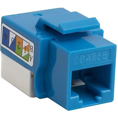 10x Blue CAT5e Keystone Jack – 110 Style Punch Down, RJ45 Ethernet, LAswitch