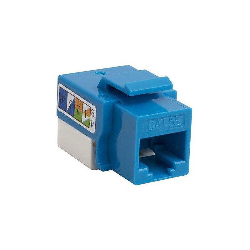 4XEM Cat5e RJ45 Keystone Jack UTP 110-Type (Blue) image 1