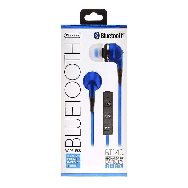 Sentry Bluetooth Earbud with Microphone, Blue image 1