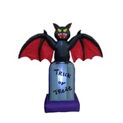 The Holiday Aisle Halloween Inflatable Bat on Tombstone