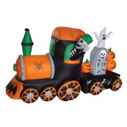 The Holiday Aisle Halloween Inflatable Skeleton on Train Decoration