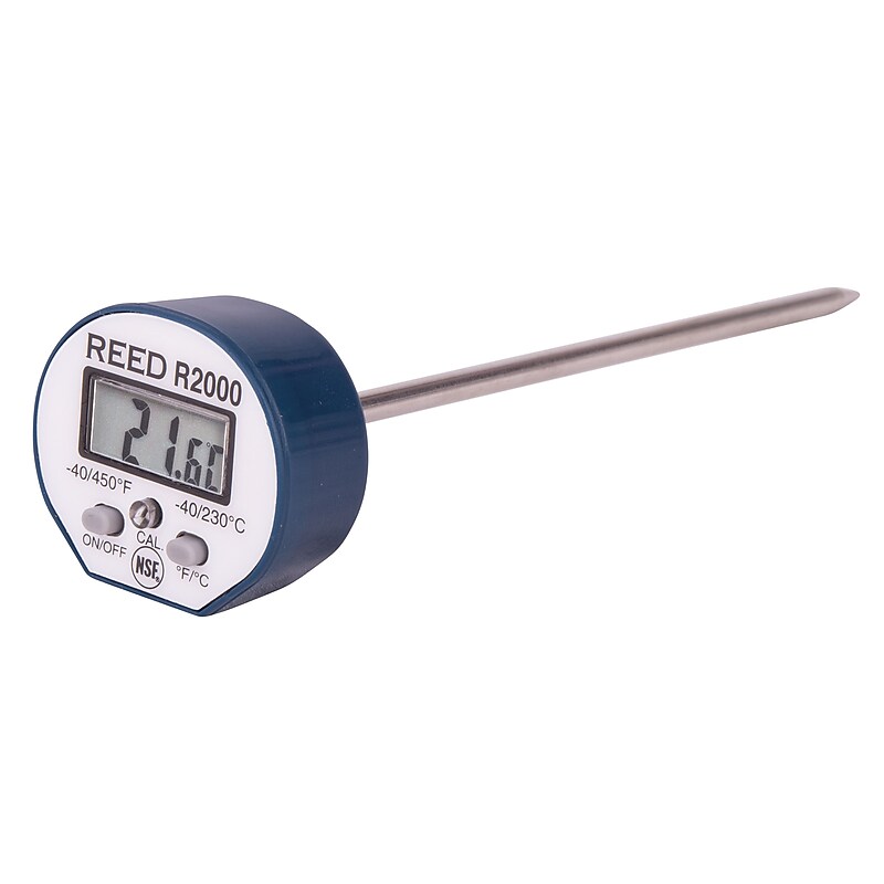 Reed R2000 Waterproof Stainless Steel Digital Stem Thermometer (R2000) image 1