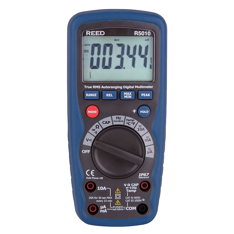 REED R5010 True RMS Waterproof Digital Multimeter image 1