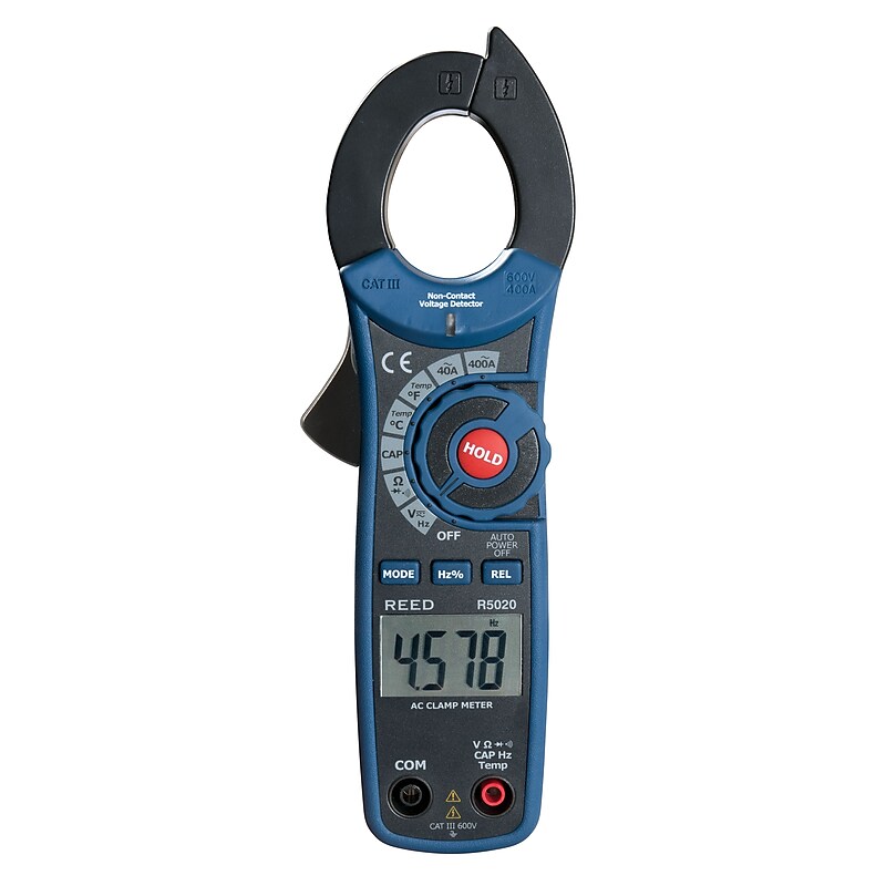 REED R5020 400A AC Clamp Meter with Temperature and Non-Contact Voltage Detector image 1