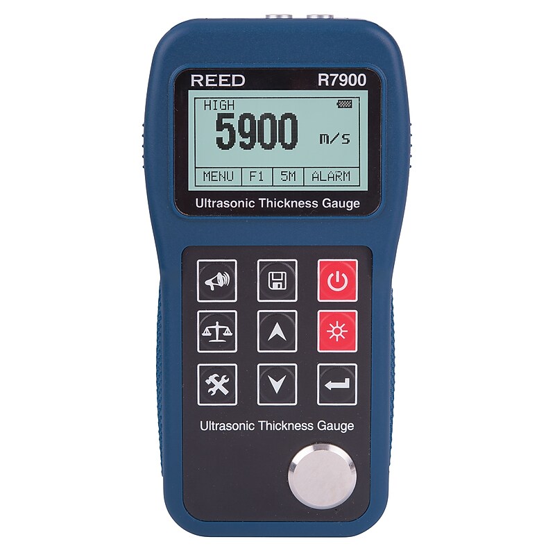 Reed Instruments R7900 Digital Ultrasonic Thickness Gauge, Blue image 1