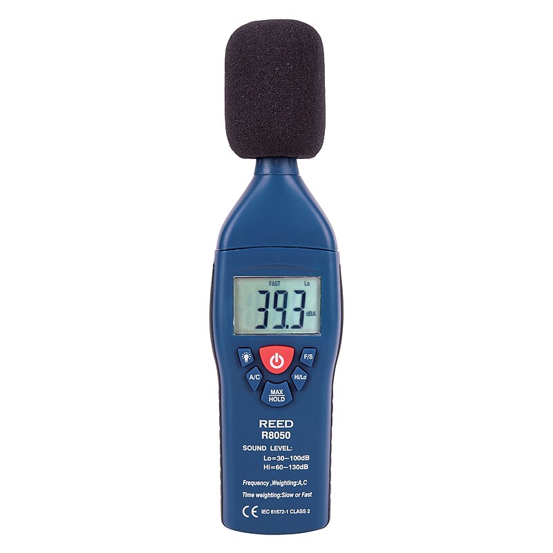 REED Instruments Sound Level Meter, Type 2, 30 to 130 dB (R8050) image 1