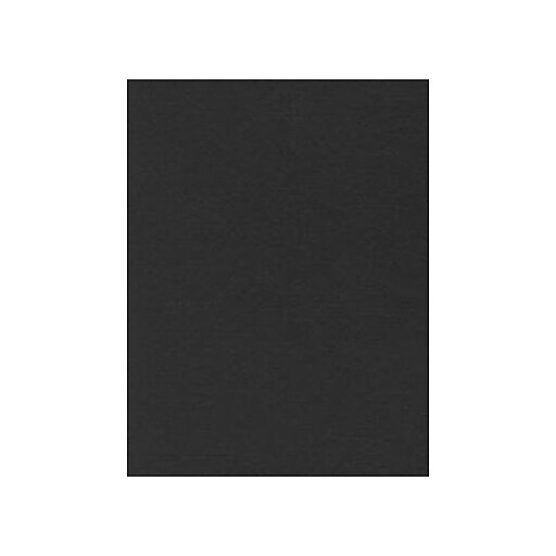 LUX Linen Collection 100 lb. Cardstock Paper, 8.5" x 11", Black, 250
