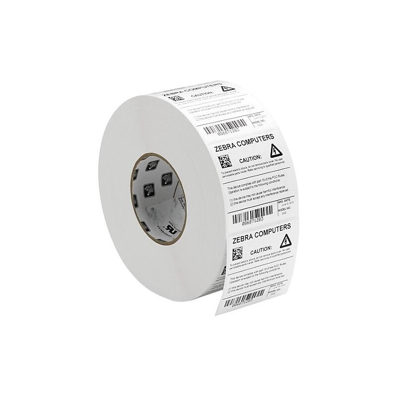 Zebra Z-Ultimate 4000T Thermal Transfer Label, 3" x 1", Silver (10023157) image 1