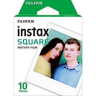 Fujifilm instax SQUARE Instant Film (10 Exposures), White