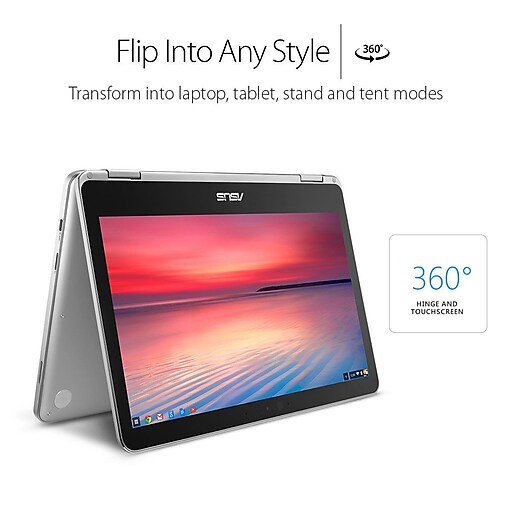 ASUS Chromebook Flip C302CA-DHM4 12.5-Inch Touchscreen Intel Core m3 64GB storage, 4GB RAM