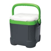Igloo 12 Qt. Ice Cube Plastic Cooler; Gray/White/Nuclear Green by