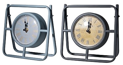 Gracie Oaks 2 Piece Mantle Tabletop Clock