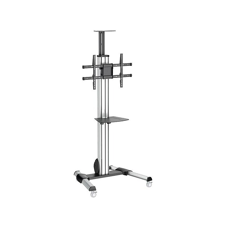 StarTech.com TV Cart, Portable TV Stand, For 32" to 70" TVs, One-Touch Height Adjustment, AV Cart, VESA TV Stand (STNDMTV70) image 1