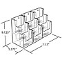 Azar Brochure Holder, 13.125" x 9", Horizontal, Desktop/Wall, Clear, Acrylic, 2/Pack (AZA252817)~#|#~m006552166_sc7
