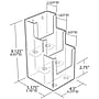 Azar Brochure Holder, 8.5" x 8", Horizontal, Desktop/Wall, Clear Acrylic, 2/Pack (AZA252815)~#|#~m006552169_sc7
