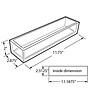Azar Displays 11.75" x 2.875" Styrene Deluxe Tray, 4/Pack (556202)~#|#~m006552211_sc7