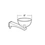 Azar Displays Plastic Bowl & Bin Extension Arm for Sky Tower, 8" (300258)~#|#~m006552217_sc7