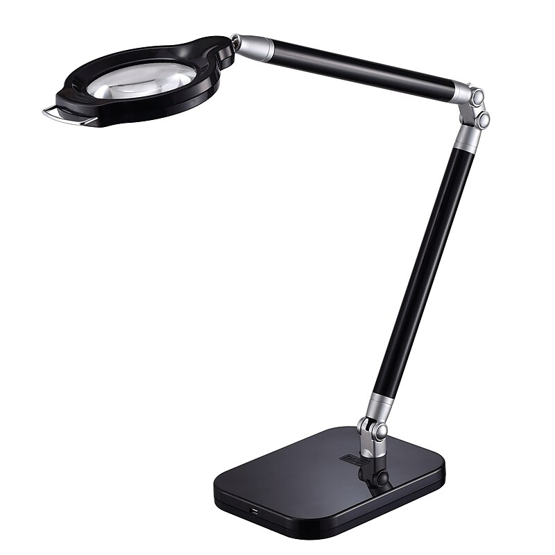 Black & Decker Ultra Reach Magnifier LED Desk Lamp, Black (LED10ARCMAG-BLK) image 1