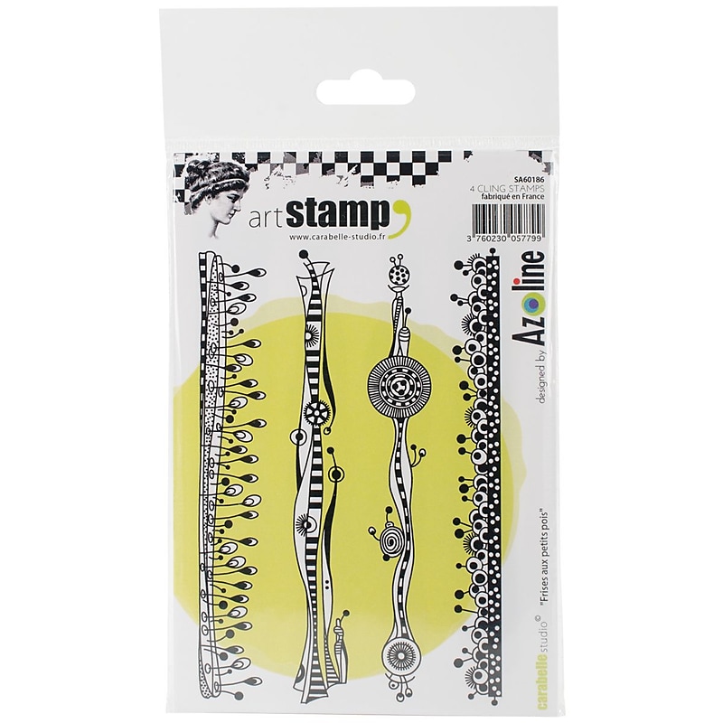 Carabelle Studio Peas Strip Cling Stamp A6 (SA60186) image 1