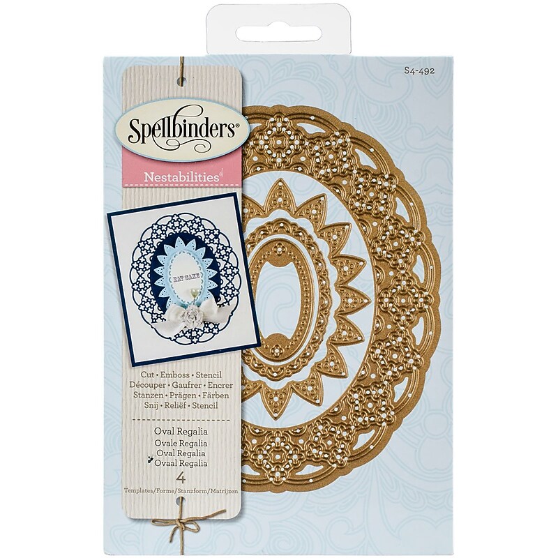 Spellbinders Nestabilities Decorative Elements Dies-Oval Regalia image 1