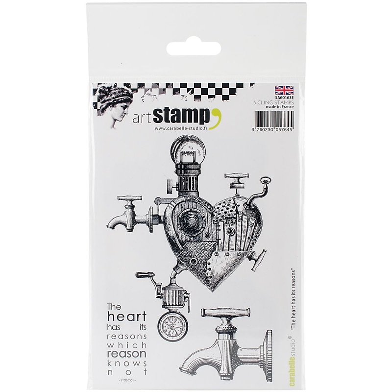Carabelle Studio The Heart Has Reasons Cling Stamp A6 (SA60163E) image 1