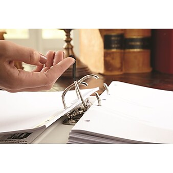 Bindertek 2-Ring 3-Inch Premium Binders, Light Grey (EFN-LG)