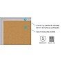 Ghent Natural Cork Bulletin Board with Aluminum Frame, 4'H x 6'W~#|#~m006596655_sc7