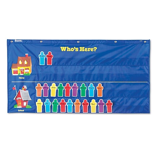 Learning Resources Attendance Pocket Chart (LER2685) Staples