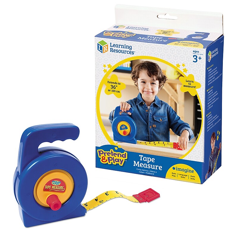 Learning Resources Pretend & Play Tape Measure, 3' (LER9154) image 1